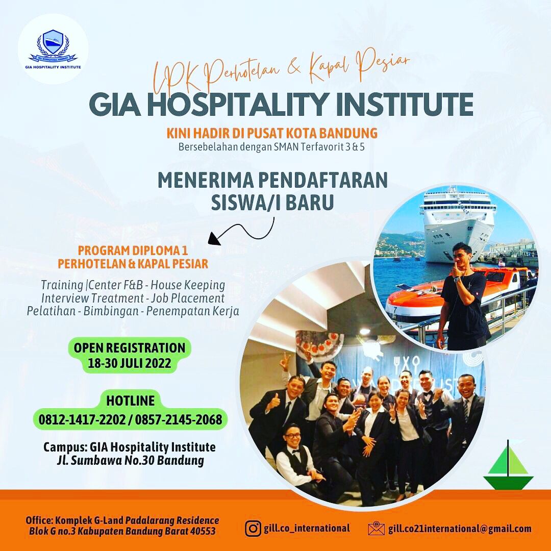 Belajar Tentang Perhotelan Dan Kapal Pesiar Di Lpk Gia Hospitality