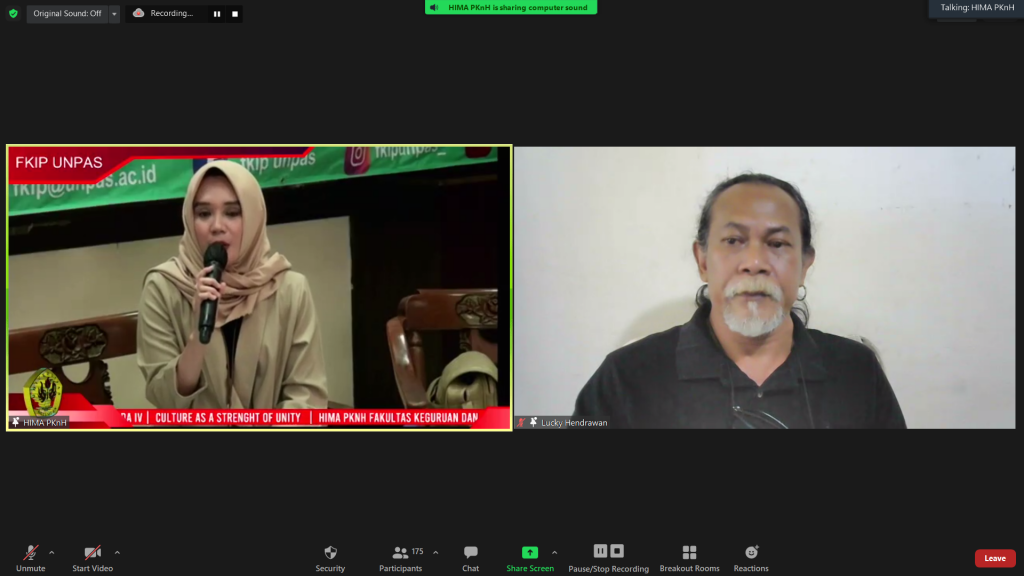 Hima Pknh Fkip Unpas Tingkatkan Solidaritas Bangsa Melalui Webinar Budaya Sebagai Kekuatan