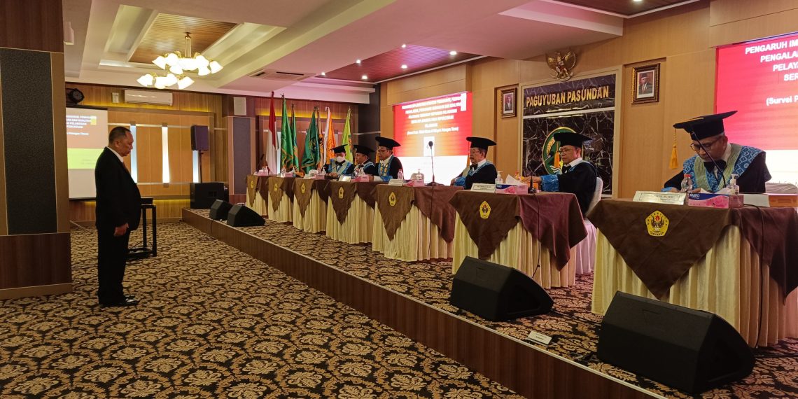 Sidang Promosi Doktor Ilmu Manajemen Pascasarjana Unpas, Agoes Hari Edy Wibowo