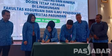 Hadapi Tantangan Berat Dosen FKIP Unpas Tandatangani Fakta Integritas   