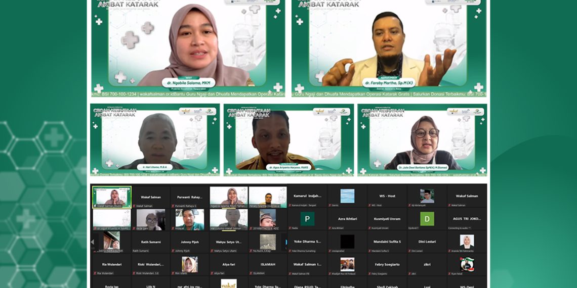 Edukasi Pencegahan Katarak : Wakaf Salman Gandeng RSUD Taman Sari dan PERDAMI