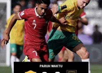 Babak Pertama Indonesia Kebobolan 2-0 Dari Australia