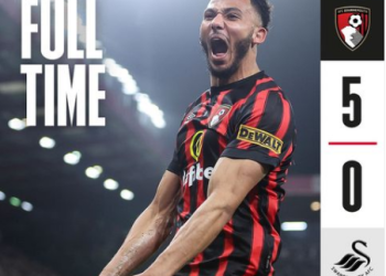 Swansea Tidak Berdaya Hadapi Bournemouth, Dominic Solanke Lima Kali Menjebol Gawang