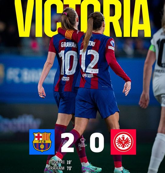 Barcelona Femeni Bungkam Eintracht Frankfurt 2-0