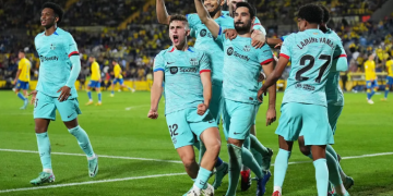 Berlangsung Dramatis, Blaugrana Menang 2-1 atas Las Palmas