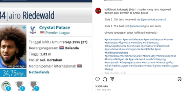 Pemain Crystal Palace Jairo Riedewald Dikabarkan Tertarik Perkuat Timnas Indonesia