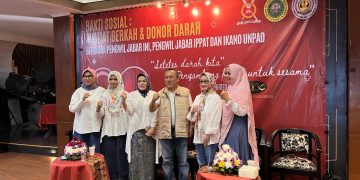 Mempererat Kolaborasi, IKANO UNPAD, Pengwil Jabar INI dan IPPAT Gelar Donor Darah