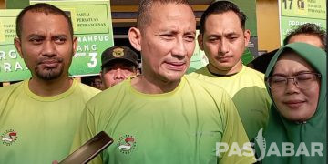 Sandiaga Uno Sosialisasikan Ganjar-Mahfud pada Acara Senam Sehat