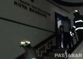 Atap Ruangan ATCS Dishub Kota Bandung Terbakar