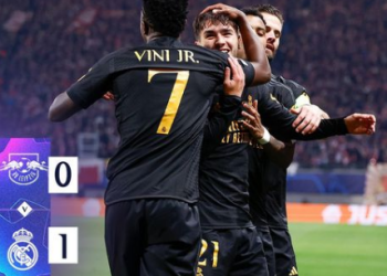 Real Madrid Amankan Skor 1-0 saat Tandang ke Markas RB Leipzig