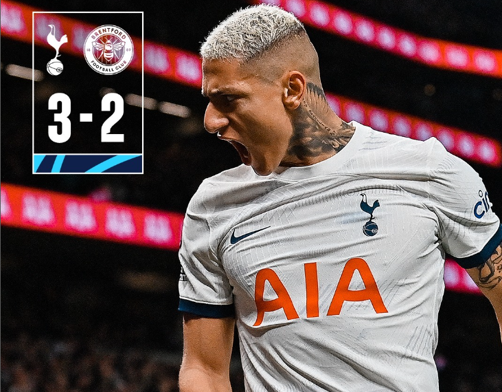 Performa Apik Tottenham Hotspur Mampu Kalahkan Brentford 3-2