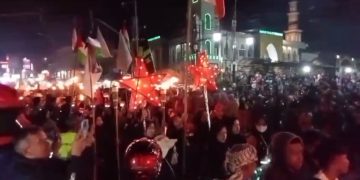 Ribuan Warga Lembang Ikuti Pawai Obor Sambut Ramadhan