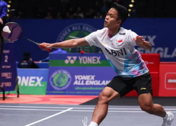 All England 2024: Anthony Sinisuka Ginting Lolos ke Semifinal, Singkirkan Viktor Axelsen