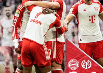 Bayern vs Mainz 05: Die Roten Pesta Gol 8-1