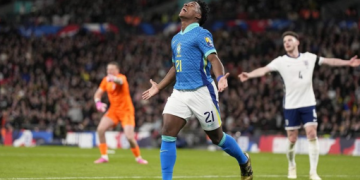 Inggris vs Brasil: Gol Tunggal Endrick Menangkan Selecao