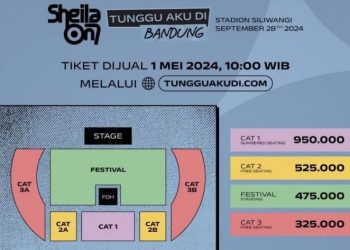 Harga Tiket Tur Konser Sheila on 7 di 5 Kota Indonesia
