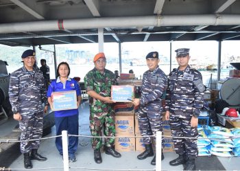 TNI AU Peduli, Kirimkan Bantuan Logistik Untuk Masyarakat Terdampak Bencana Erupsi Gunung Ruang