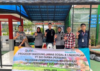 Bio Farma Berikan Bantuan Mesin untuk Lembaga Pemasyarakatan (LAPAS) Jelekong & Sukamiskin Bandung
