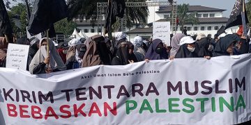 Ribuan Muslim Minta Pemerintah Kirim Pasukan Indonesia ke Palestina