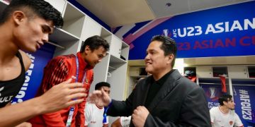 Tetap Bangga, Erick Thohir Beri Semangat Timnas U-23    
