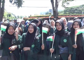 Ratusan Mahasiswa Hari Ini Gelar Aksi Solidaritas Palestina