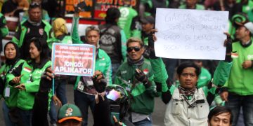 unjuk rasa driver ojol