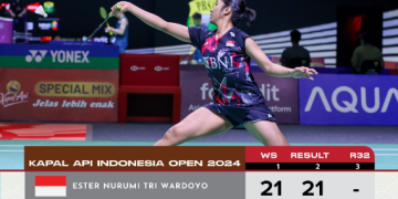 Ester Nurumi Kalahkan Nozomi Okuhara, Melaju ke 16 besar Indonesia Open 2024