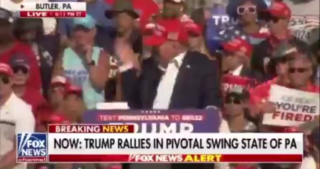 Trump Tertembak Saat Pidato di Pennsylvania