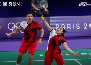 Rinov/Pitha Menang Atas Ganda Campuran Korea Kim Won-ho/Jeong Na-eun