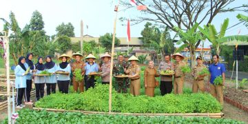 Mendukung Program Ketahanan Pangan Nasional, Danlanud Husein Sastranegara Resmikan Lahan Ketahanan Pangan