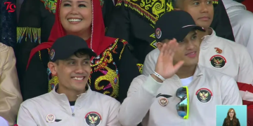 Rizky Juniansyah dan Veddriq Leonardo Ikuti Upacara di IKN