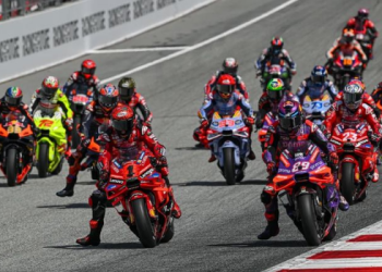 Francesco Bagnaia Melesat Sendirian di MotoGP Austria 2024