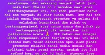 Venue Konser Pindah Sheila on 7 Beri Konpensasi Hingga Refund Tiket