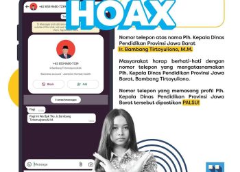 Baru Dilantik, Nomor Telepon Plh Kadisdik Jabar Dipalsukan