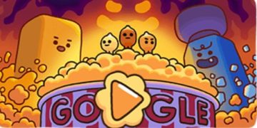 Google Doodle ajak Maen Game Peringati Mesin Popcorn Terbesar