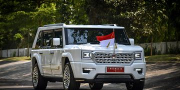 Presiden Prabowo Subianto Gunakan Mobil Maung Garuda