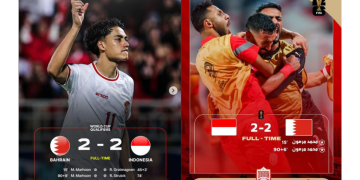 Akun Instagram @bahrainnt Palsukan Waktu Terciptanya Gol