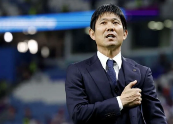 Pelatih Timnas Jepang, Hajime Moriyasu. (FIFA)