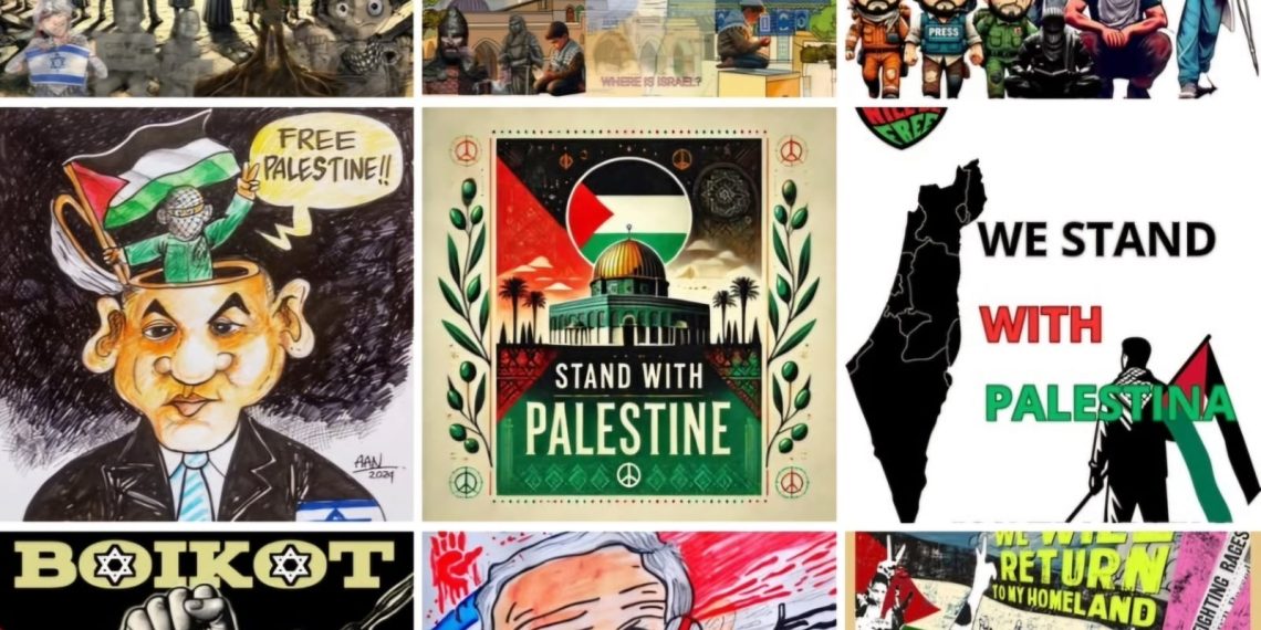 300 Lebih Karya Lolos Seleksi Lomba Poster, Karikatur dan Video Pendek Free Palestine Network