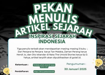 Ajak Publik Berkarya, Temu Sejarah Adakan Pekan Menulis Artikel