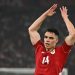 Joey Pelupessy menunjukkan kualitasnya di lini tengah Timnas Indonesia. (ANTARA FOTO/Hafidz Mubarak A)