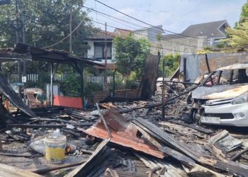 kebakaran garasi jalan sutami