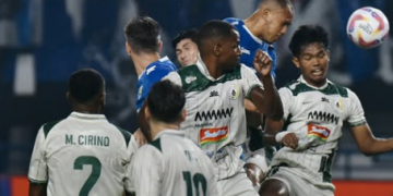 Babak Pertama, Persib Unggul 1-0 Atas PSS Sleman