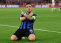 Lautaro Martinez bobol gawang Bayern Munich. (Foto: Getty Images/Alex Grimm)