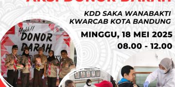 Aksi Donor Darah ke-16 Saka Wanabakti Bandung Siap Digelar di Taman Pramuka