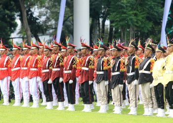 Siswa Panca Waluya Ikuti Upacara Harkitnas