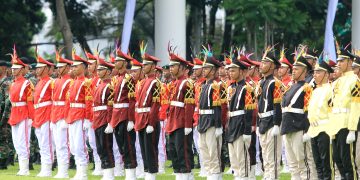 Siswa Panca Waluya Ikuti Upacara Harkitnas
