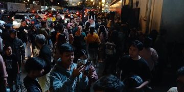 Jalan Asia Afrika Masih Dipadati Wisatawan