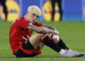 Pemain MU Alejandro Garnacho pernah dikantongi Asnawi Mangkualam dan Kakang Rudianto.(REUTERS/Vincent West)