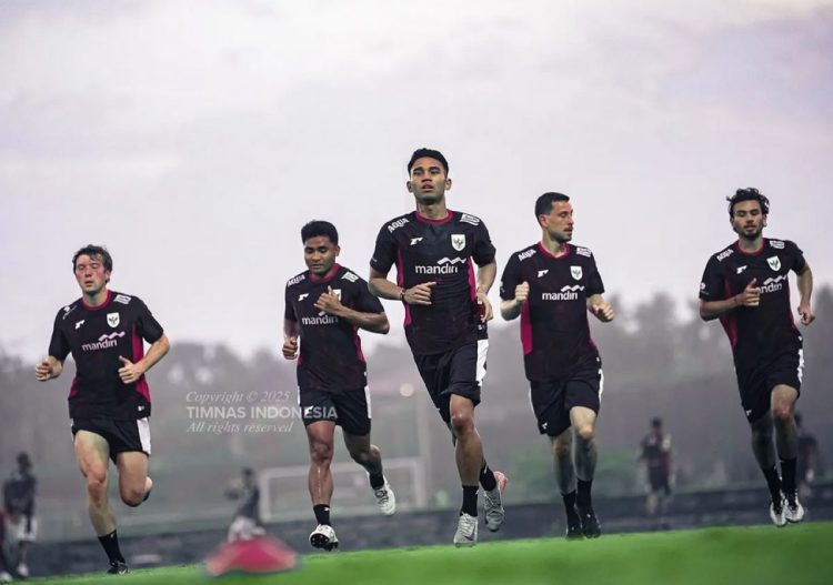 Sesi latihan Timnas Indonesia jelang lawan China. (Foto: PSSI)
